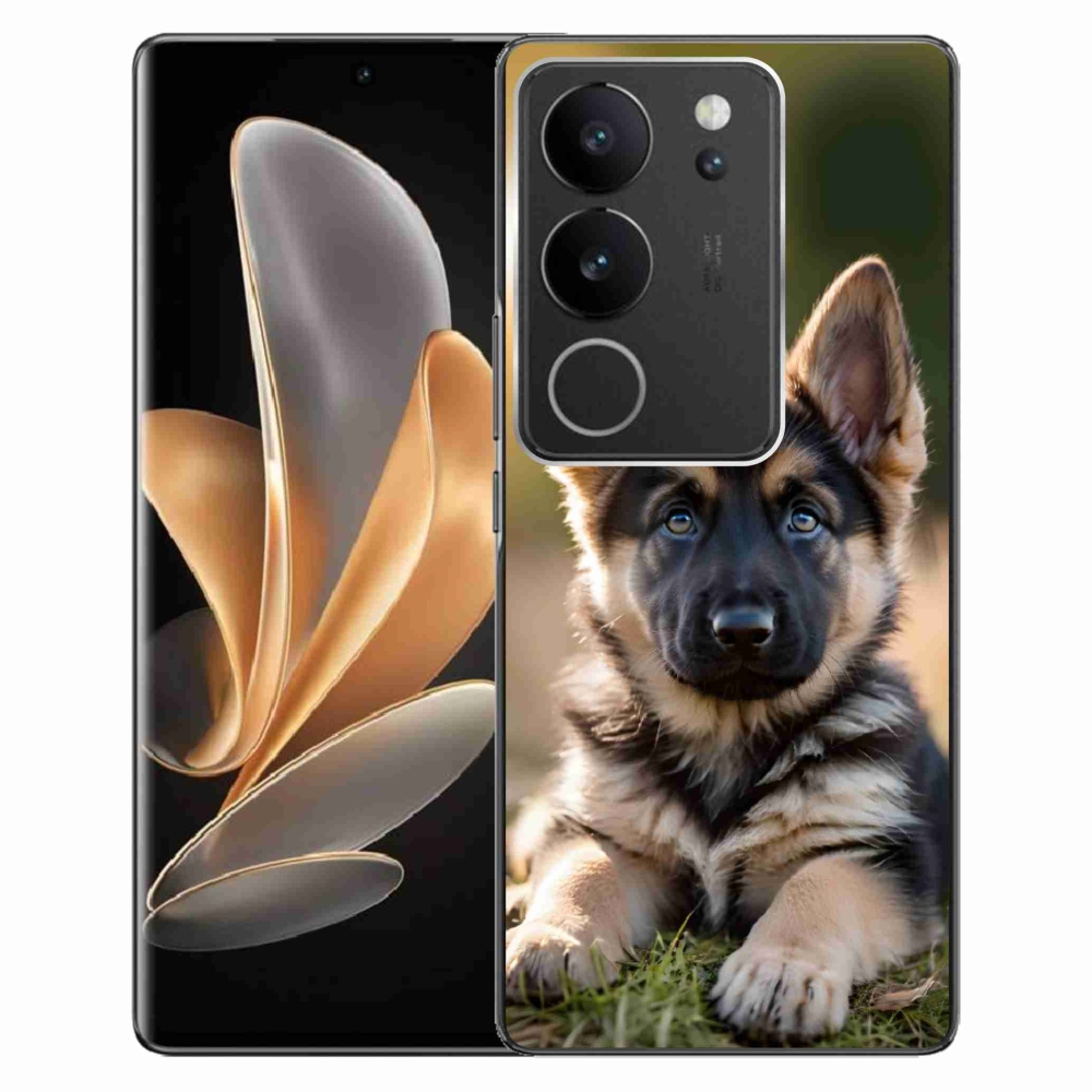 Gelový kryt mmCase na Vivo V29 5G - německý ovčák v přírodě