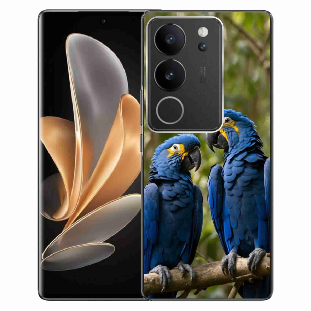 Gelový kryt mmCase na Vivo V29 5G - papouščí duo