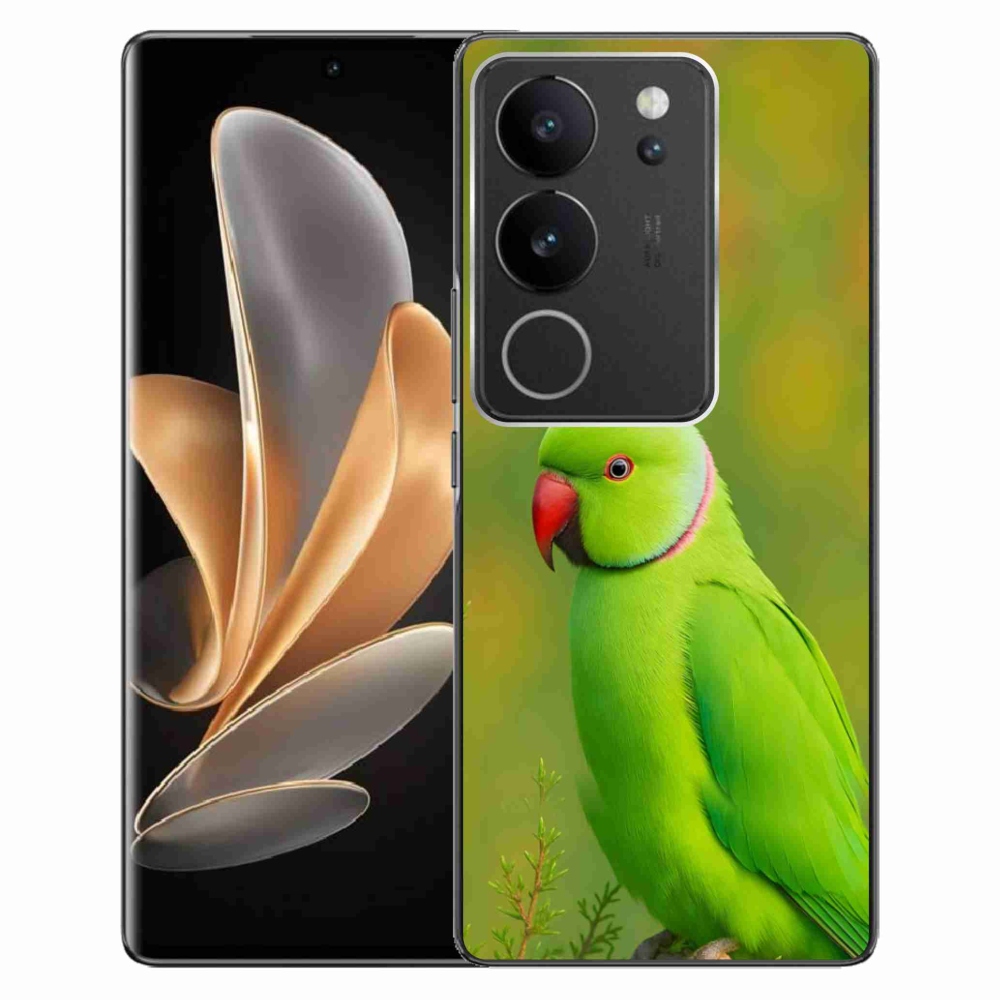 Gelový kryt mmCase na Vivo V29 5G - papoušek alexandr 2