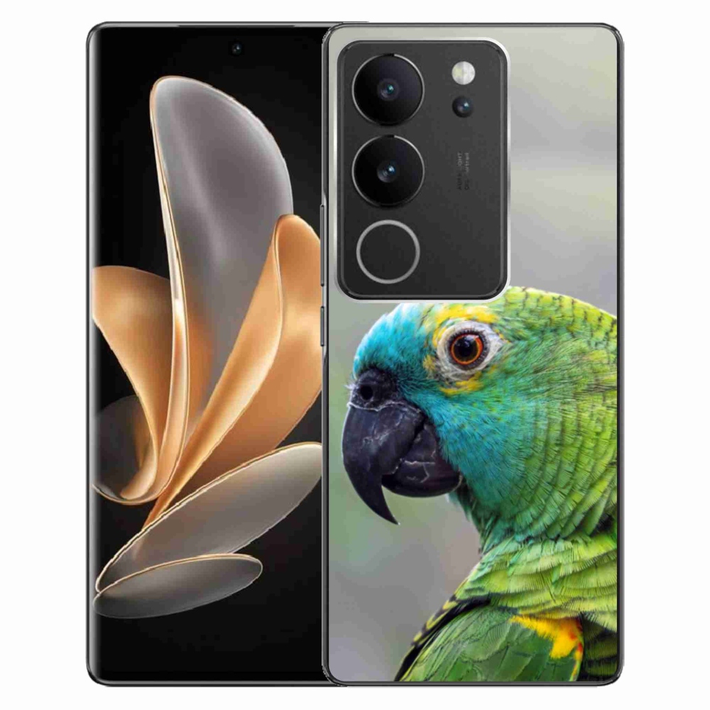 Gelový kryt mmCase na Vivo V29 5G - papoušek amazoňan
