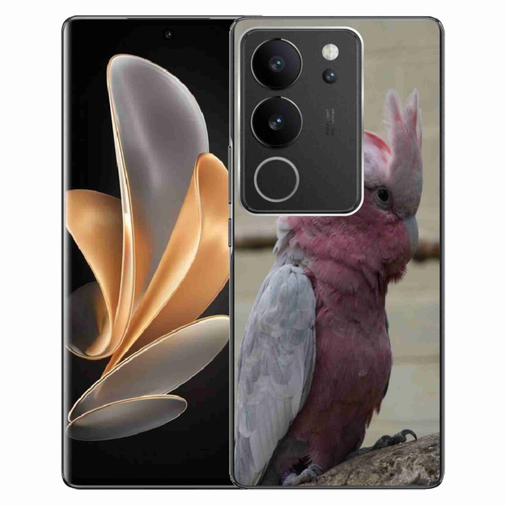 Gelový kryt mmCase na Vivo V29 5G - papoušek kakadu růžový
