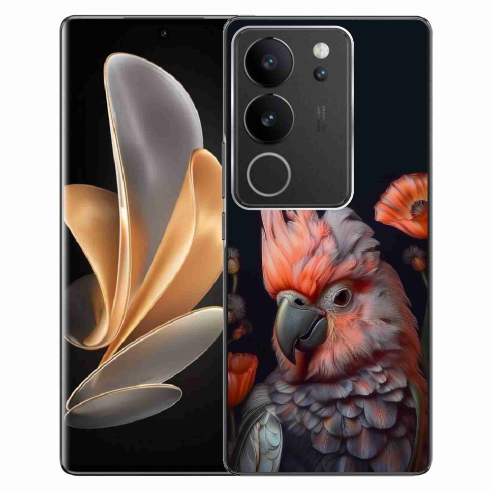 Gelový kryt mmCase na Vivo V29 5G - papoušek kakadu v barvách
