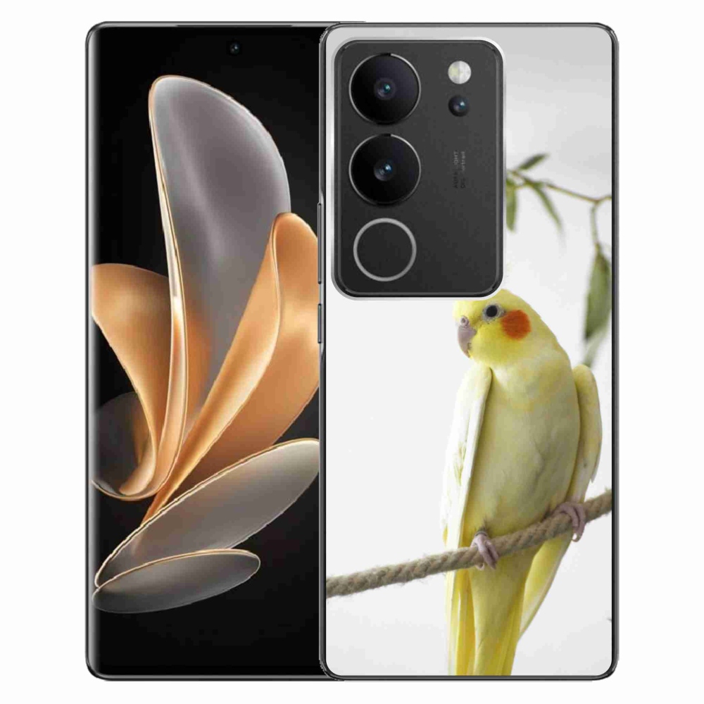 Gelový kryt mmCase na Vivo V29 5G - papoušek korela chocholatá