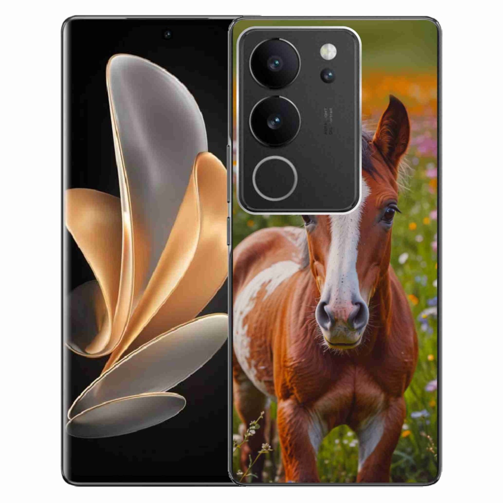 Gelový kryt mmCase na Vivo V29 5G - roztomilé hříbě