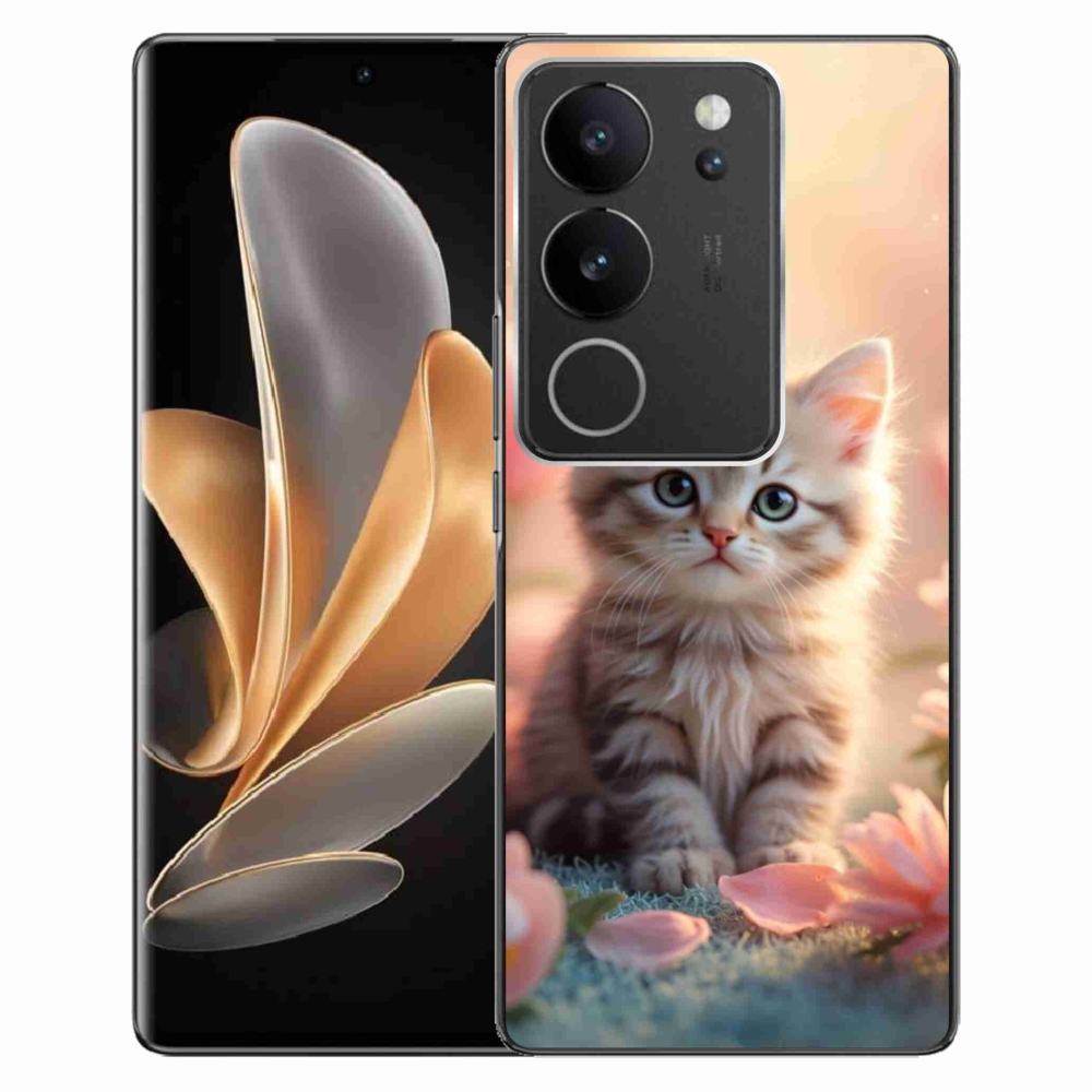 Gelový kryt mmCase na Vivo V29 5G - roztomilé kotě 8