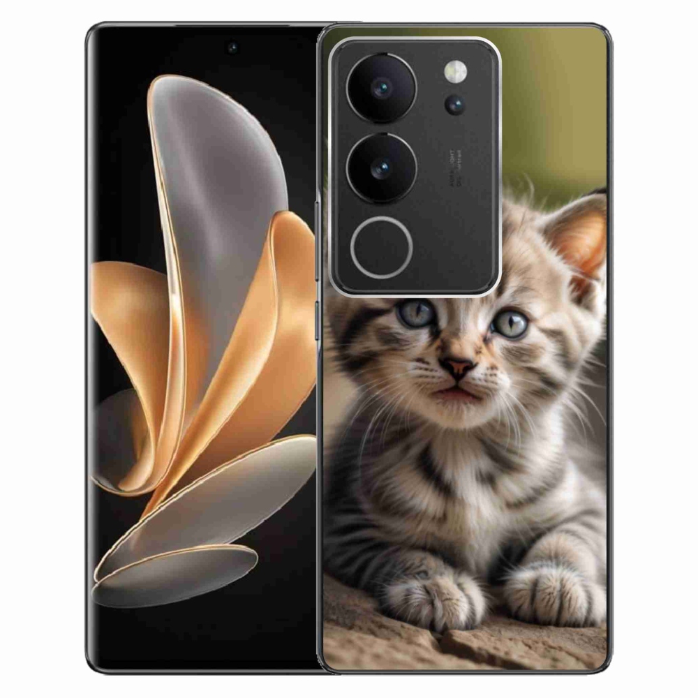 Gelový kryt mmCase na Vivo V29 5G - roztomilé kotě 9