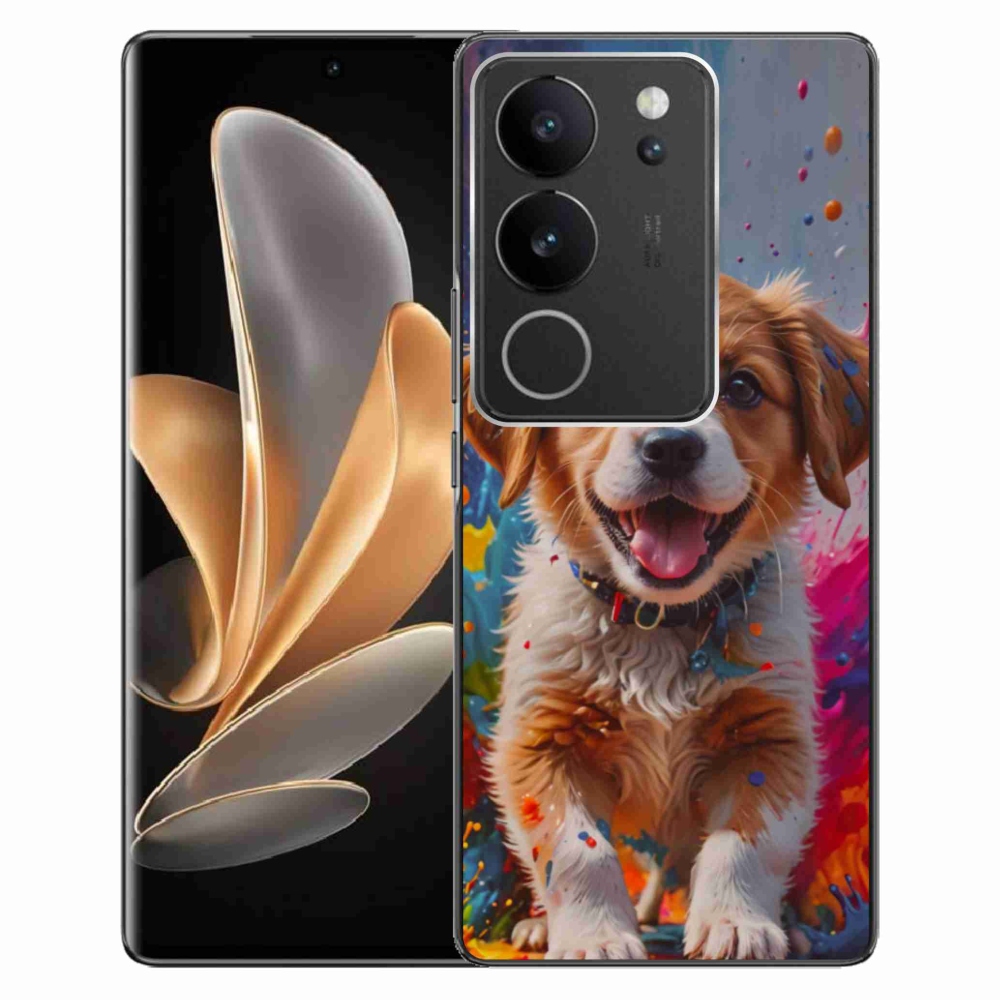 Gelový kryt mmCase na Vivo V29 5G - roztomilé štěně 3