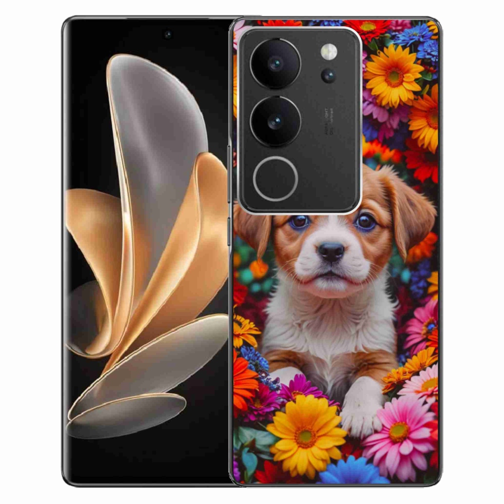 Gelový kryt mmCase na Vivo V29 5G - roztomilé štěně