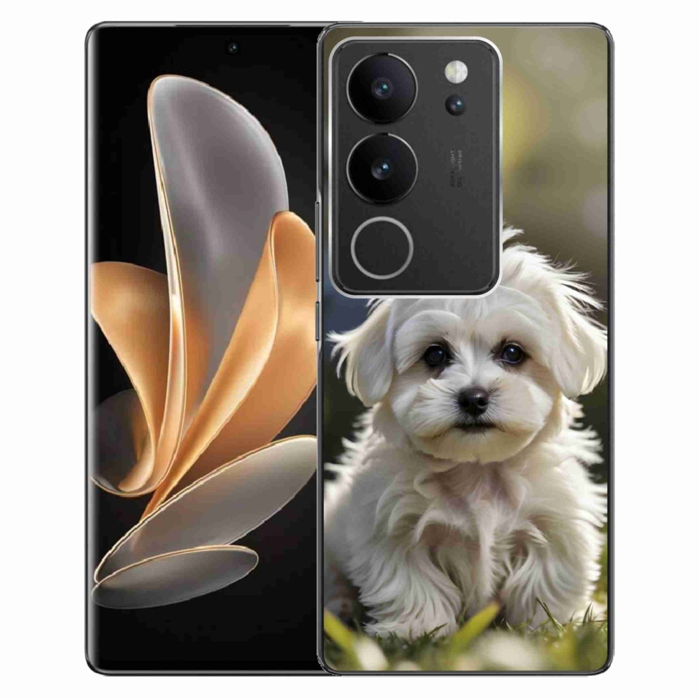 Gelový kryt mmCase na Vivo V29 5G - roztomilý maltézský psík