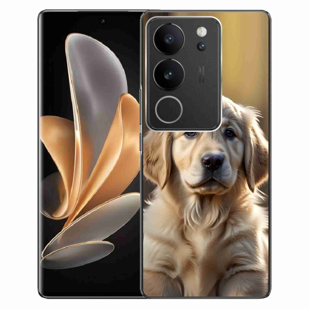 Gelový kryt mmCase na Vivo V29 5G - roztomilý zlatý retrívr