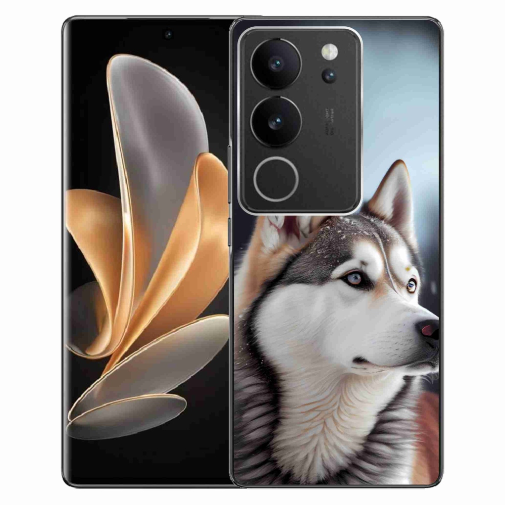 Gelový kryt mmCase na Vivo V29 5G - sibiřský husky