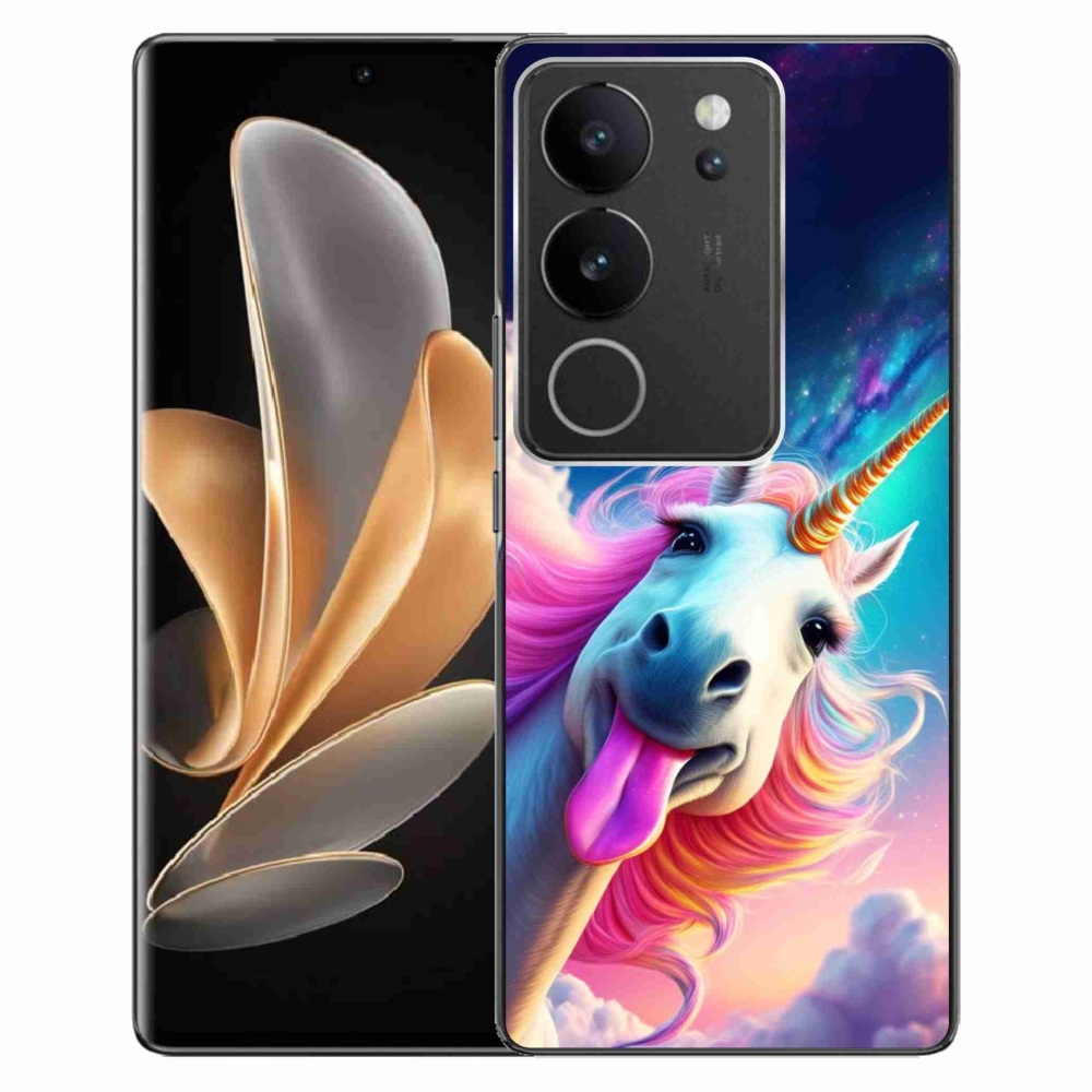 Gelový kryt mmCase na Vivo V29 5G - šílený jednorožec