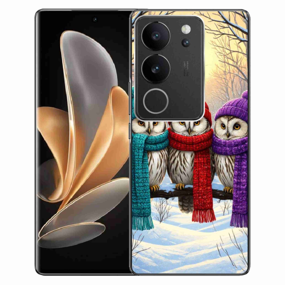 Gelový kryt mmCase na Vivo V29 5G - soví přátelé