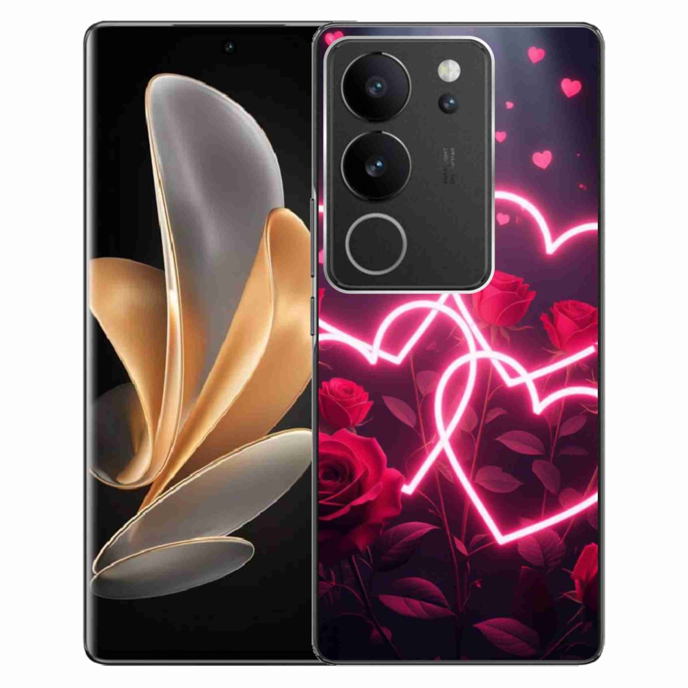 Gelový kryt mmCase na Vivo V29 5G - srdce lásky