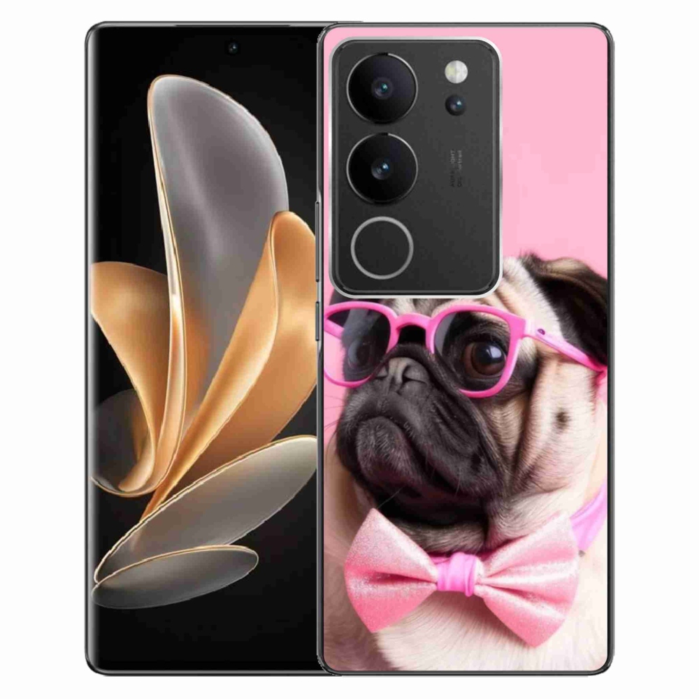 Gelový kryt mmCase na Vivo V29 5G - stylový mops