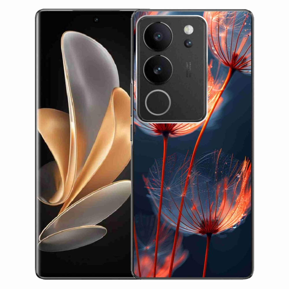 Gelový kryt mmCase na Vivo V29 5G - světélkující chmýří