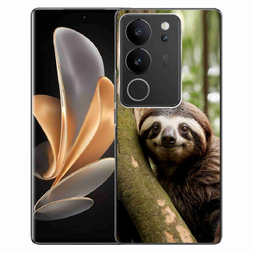 Gelový kryt mmCase na Vivo V29 5G - usměvavý lenochod