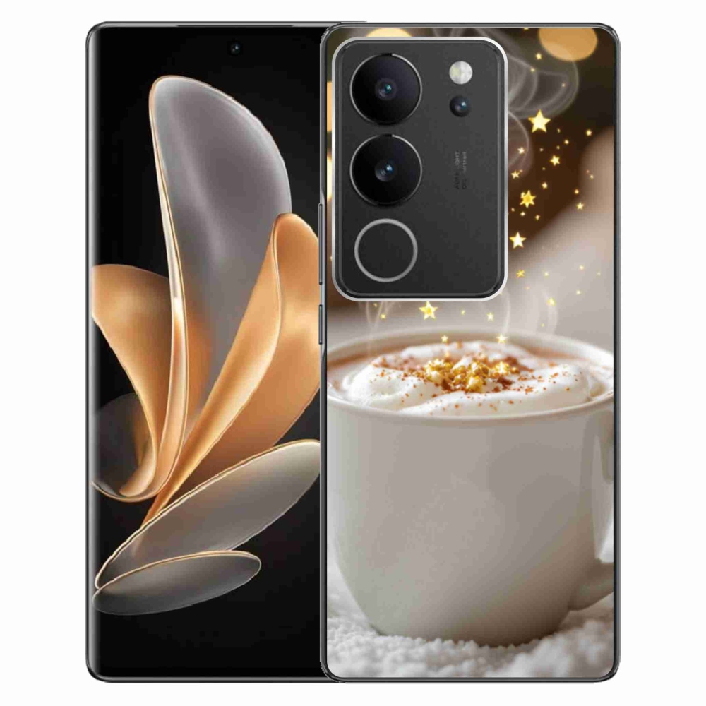 Gelový kryt mmCase na Vivo V29 5G - vánoční horký nápoj