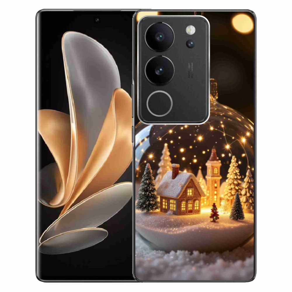 Gelový kryt mmCase na Vivo V29 5G - vánoční koule 3