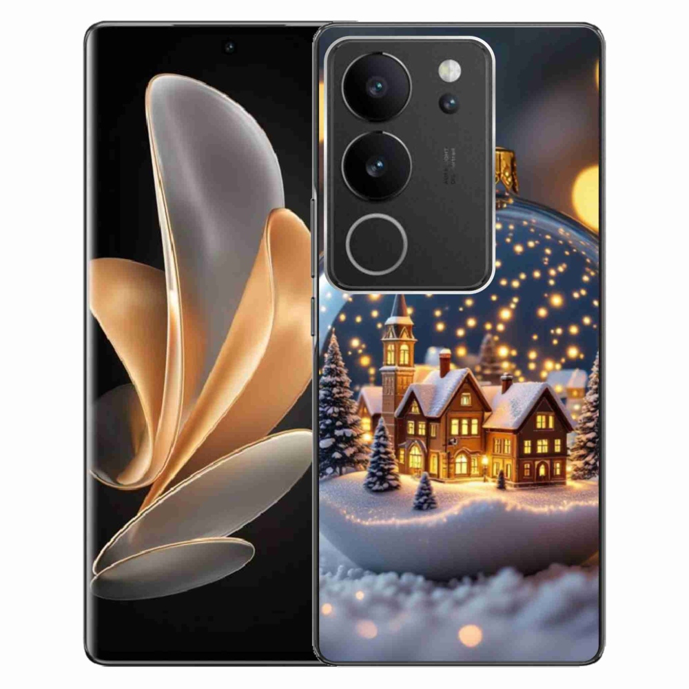 Gelový kryt mmCase na Vivo V29 5G - vánoční koule 4
