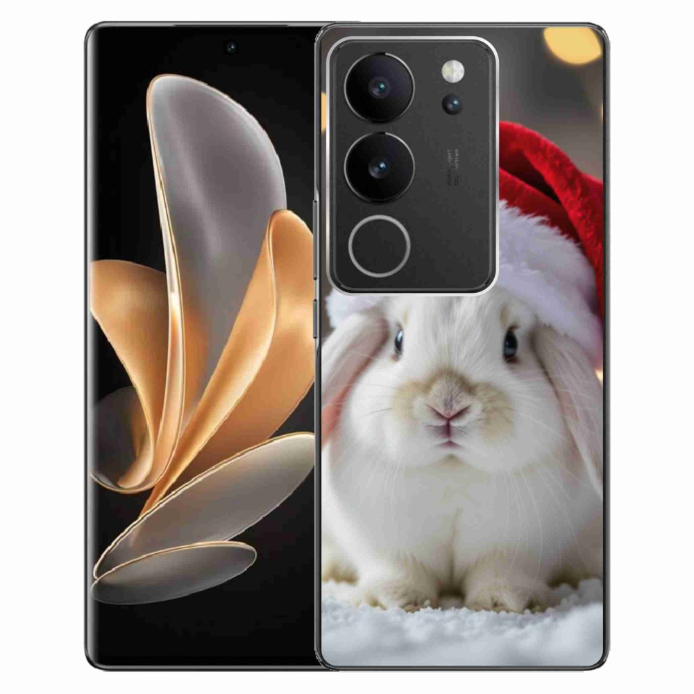 Gelový kryt mmCase na Vivo V29 5G - vánoční králík