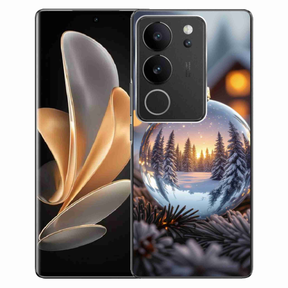 Gelový kryt mmCase na Vivo V29 5G - vánoční ozdoba