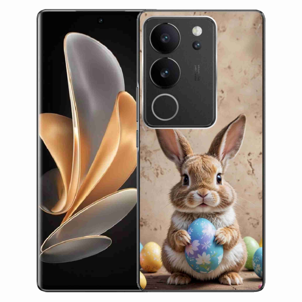 Gelový kryt mmCase na Vivo V29 5G - velikonoční králíček