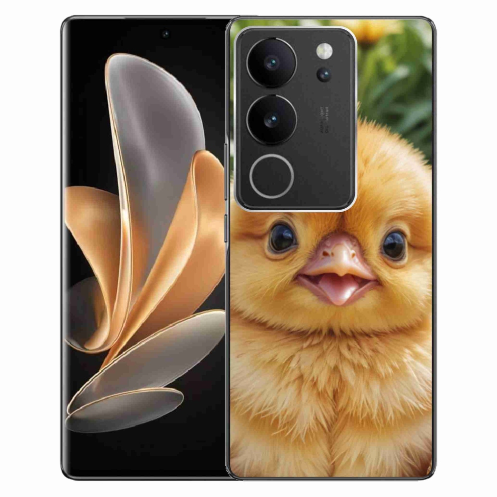 Gelový kryt mmCase na Vivo V29 5G - veselé kuřátko