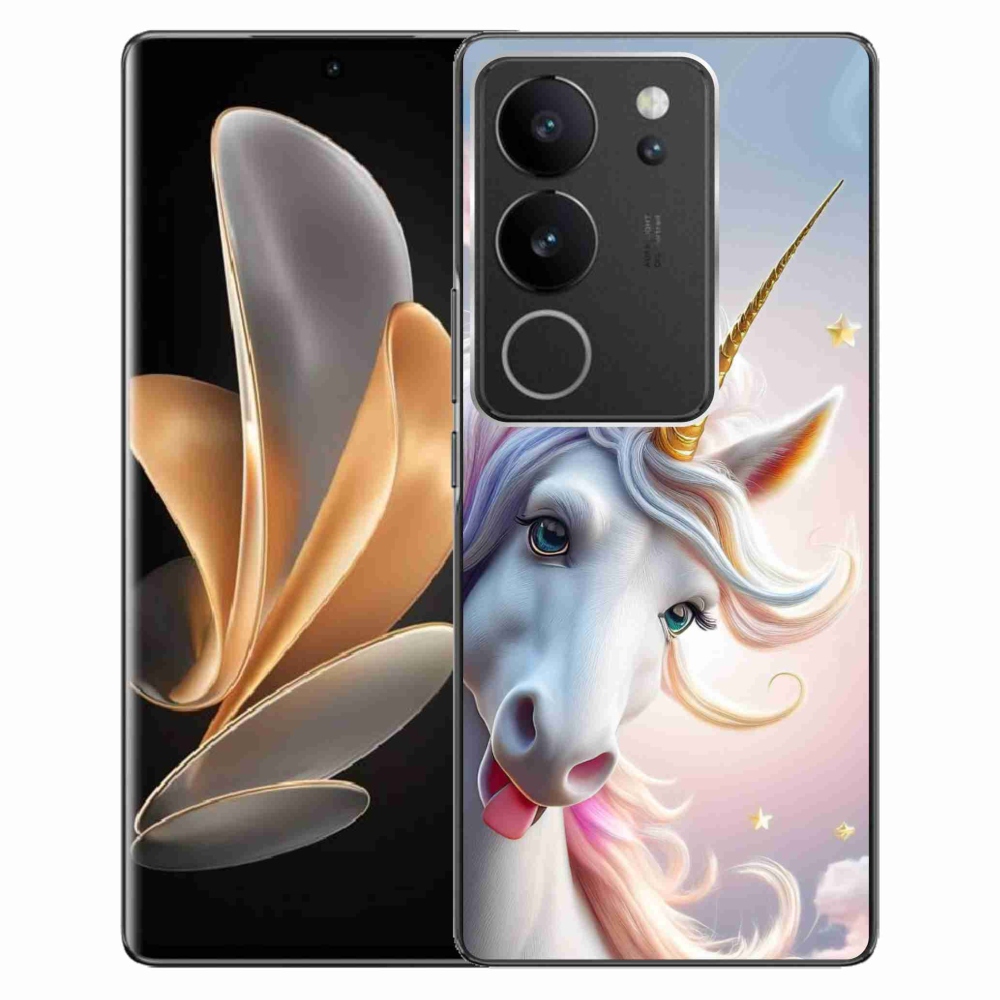 Gelový kryt mmCase na Vivo V29 5G - veselý jednorožec