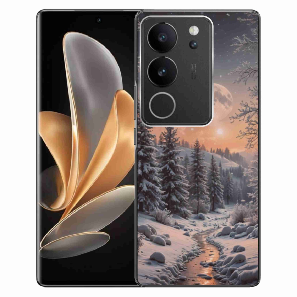 Gelový kryt mmCase na Vivo V29 5G - zimní krajina 2