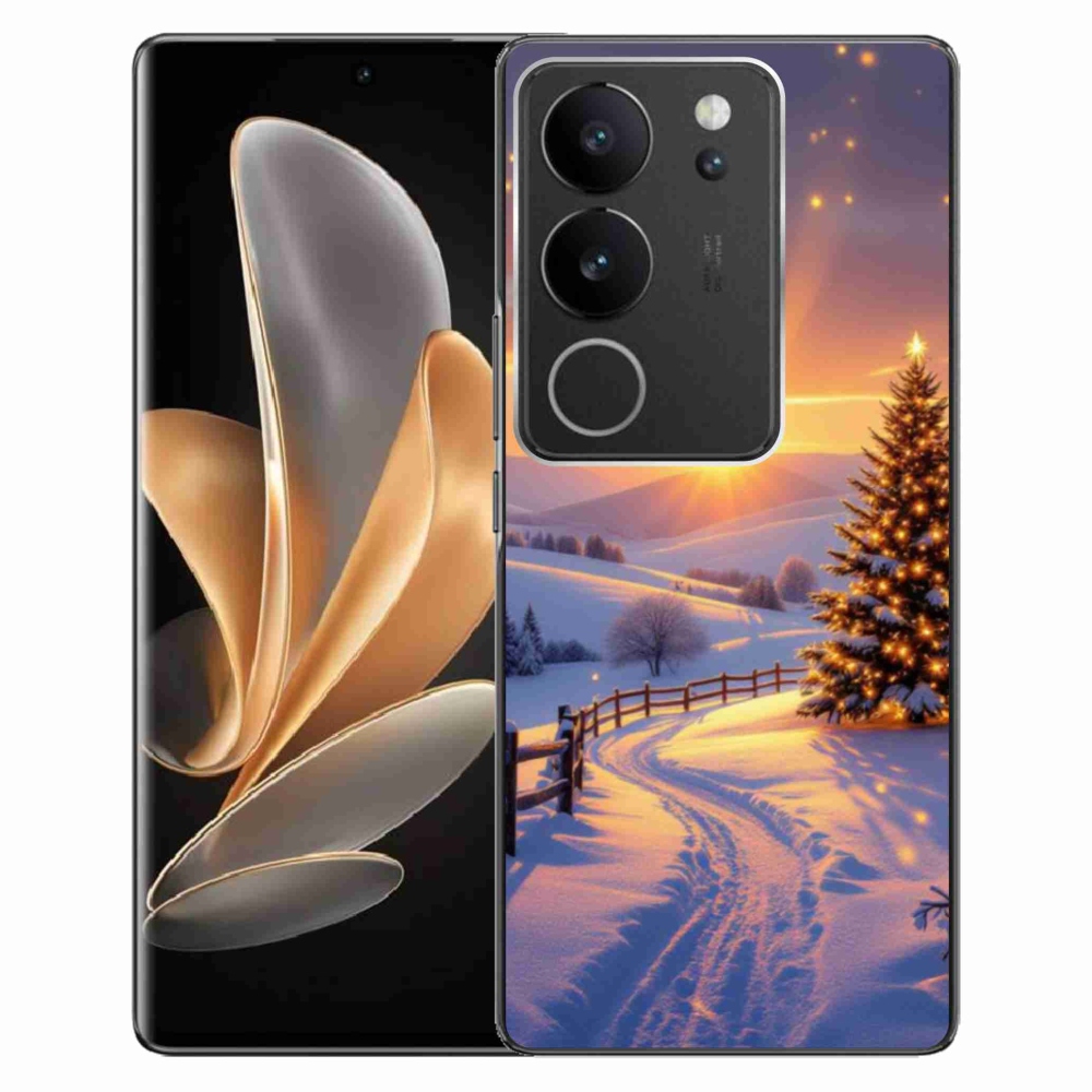 Gelový kryt mmCase na Vivo V29 5G - zimní krajina