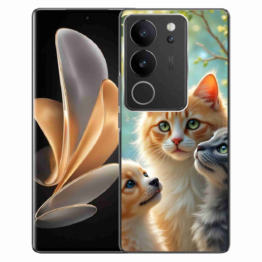 Gelový kryt mmCase na Vivo V29 5G - zvířecí přátelství 2