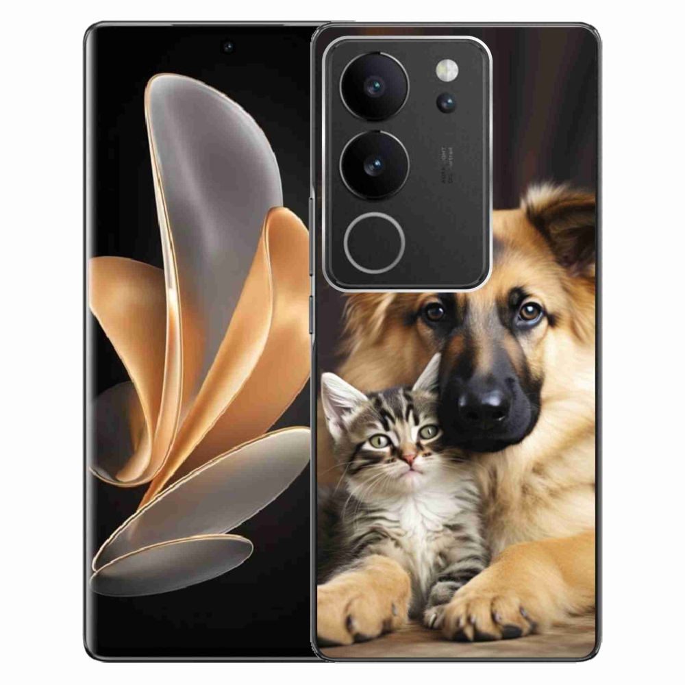 Gelový kryt mmCase na Vivo V29 5G - zvířecí přátelství