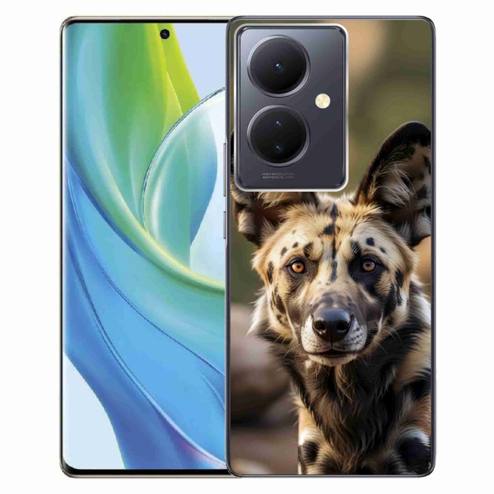 Gelový kryt mmCase na Vivo V29 Lite 5G - africký divoký pes