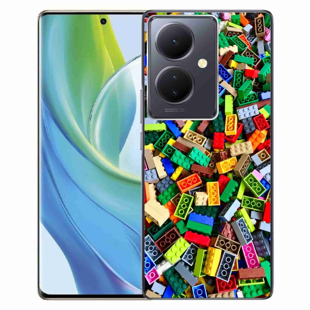 Gelový kryt mmCase na Vivo V29 Lite 5G - barevné stavební kostky