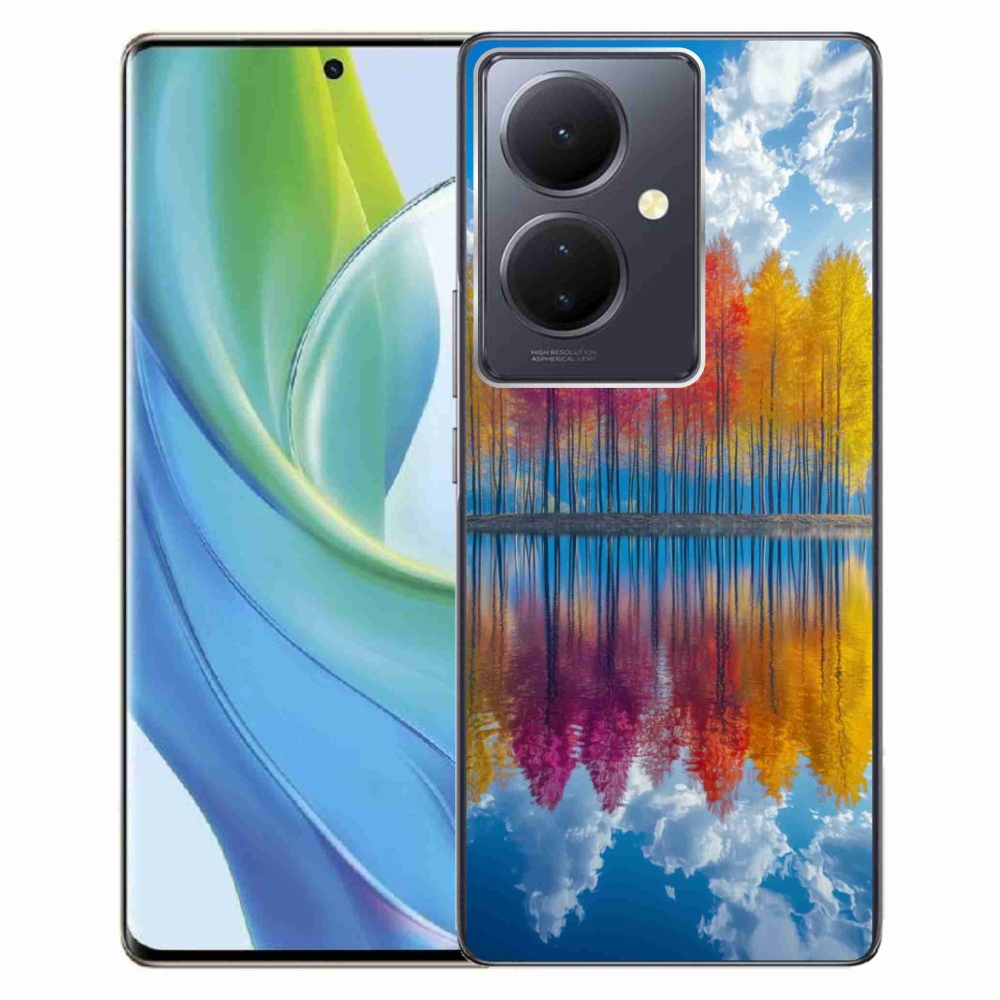 Gelový kryt mmCase na Vivo V29 Lite 5G - barevné stromy