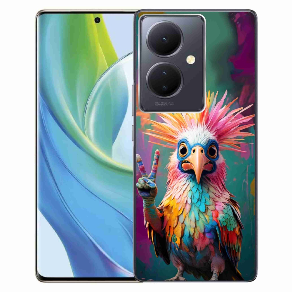 Gelový kryt mmCase na Vivo V29 Lite 5G - barevný rebel