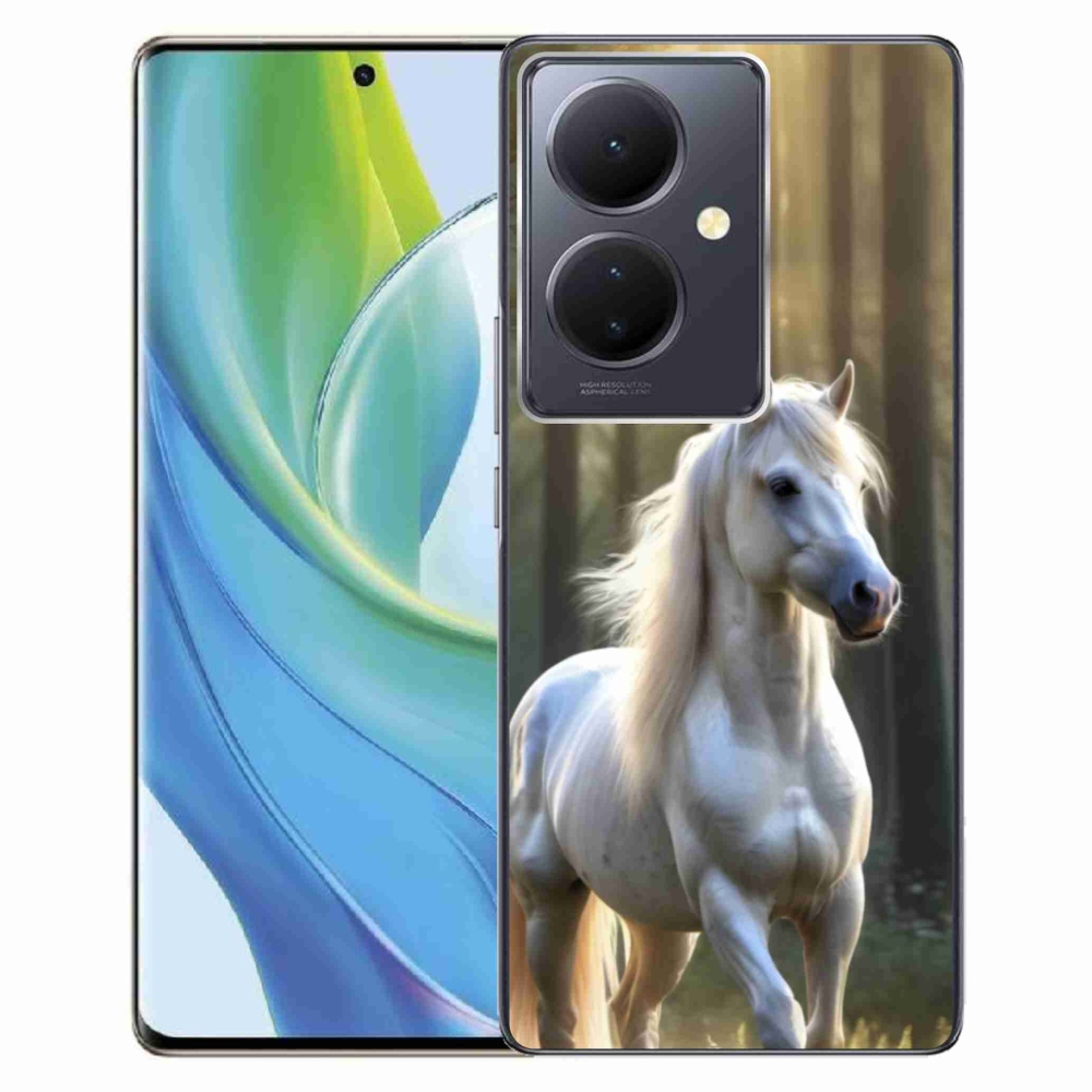 Gelový kryt mmCase na Vivo V29 Lite 5G - bílý kůň 3