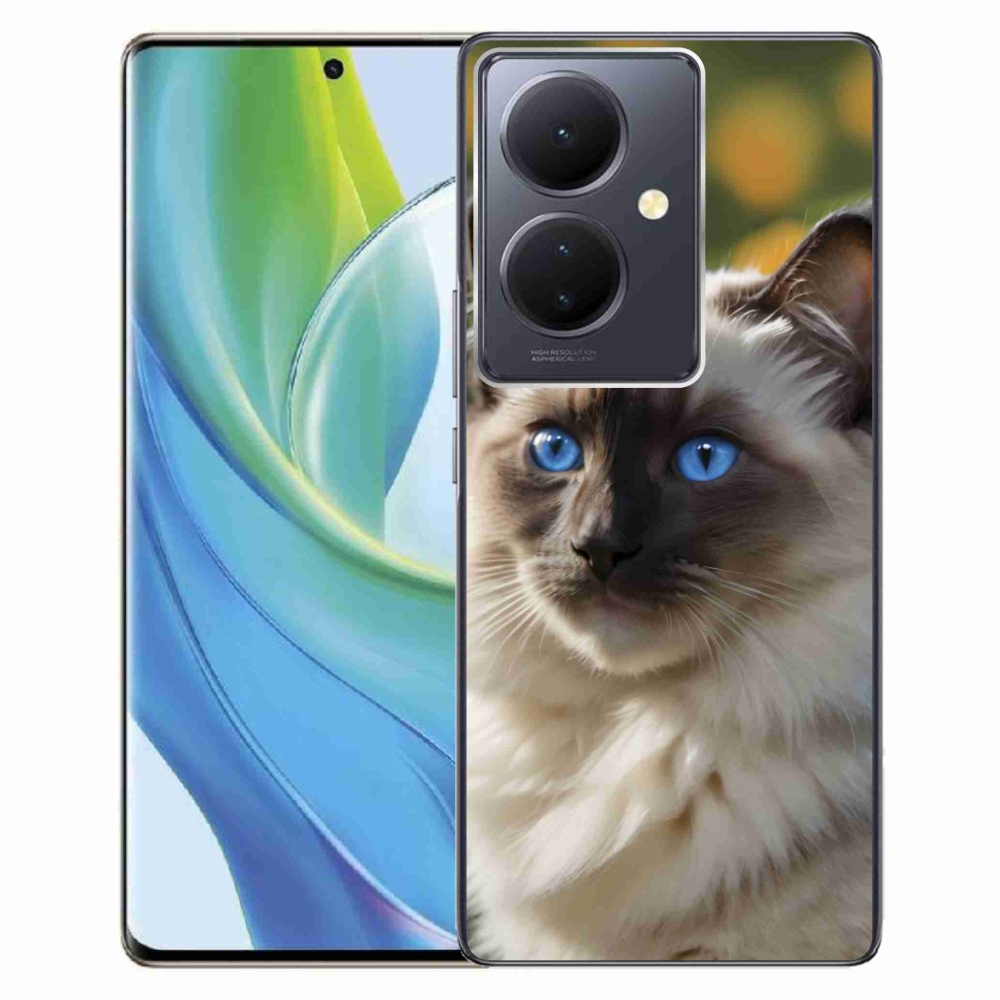 Gelový kryt mmCase na Vivo V29 Lite 5G - bílý ragdoll