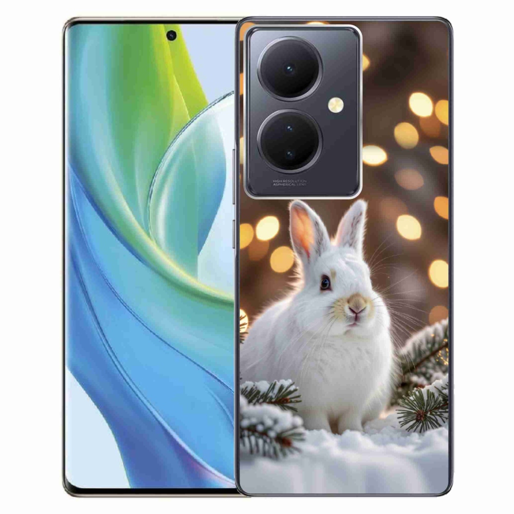 Gelový kryt mmCase na Vivo V29 Lite 5G - bílý zajíc