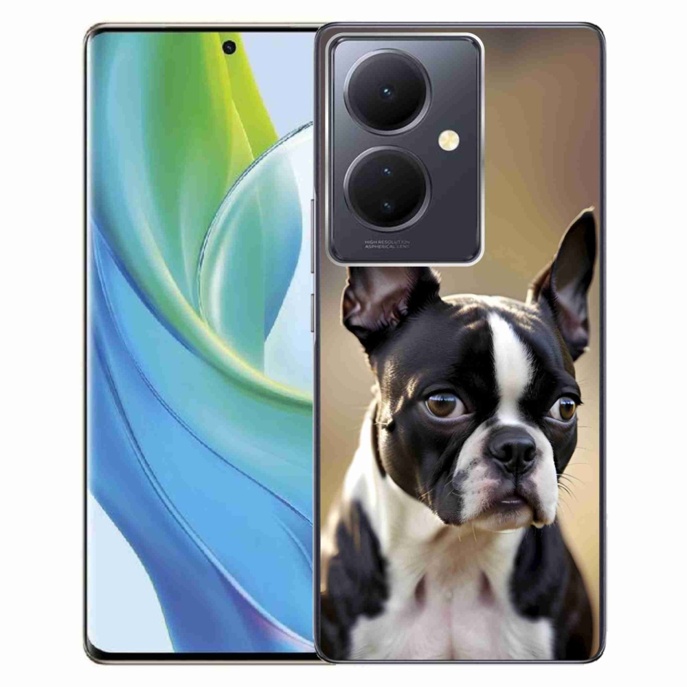 Gelový kryt mmCase na Vivo V29 Lite 5G - bostonský teriér