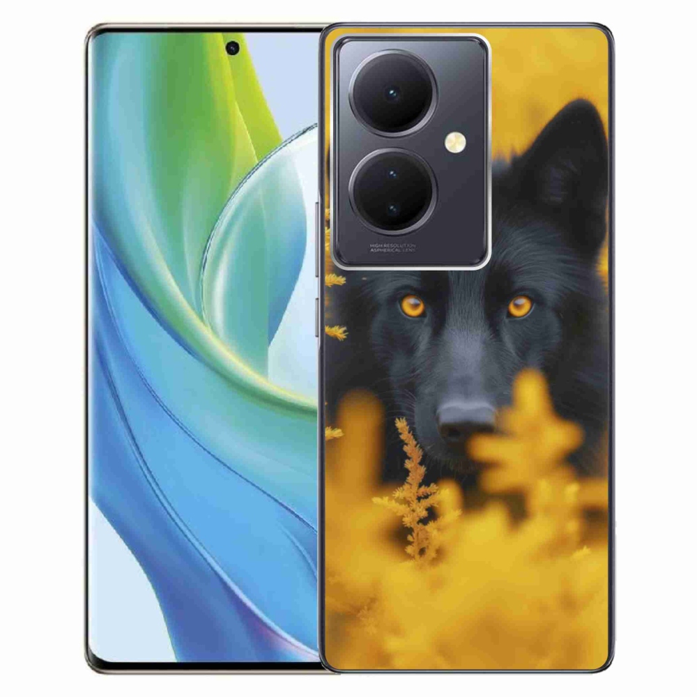 Gelový kryt mmCase na Vivo V29 Lite 5G - černý vlk 2