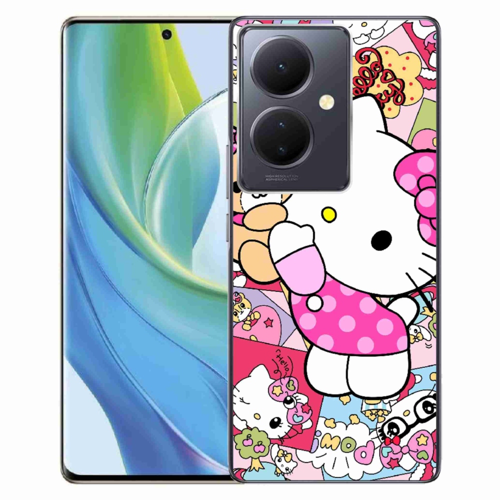 Gelový kryt mmCase na Vivo V29 Lite 5G - cute kitty