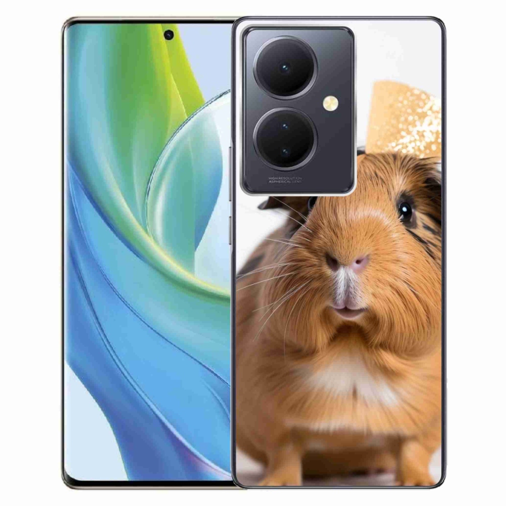 Gelový kryt mmCase na Vivo V29 Lite 5G - hnědé morče