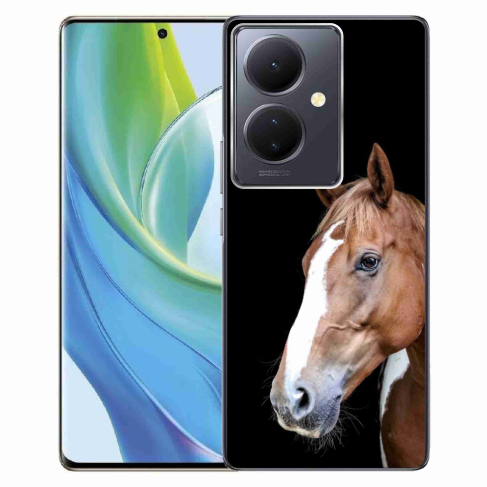 Gelový kryt mmCase na Vivo V29 Lite 5G - hnědý kůň 3