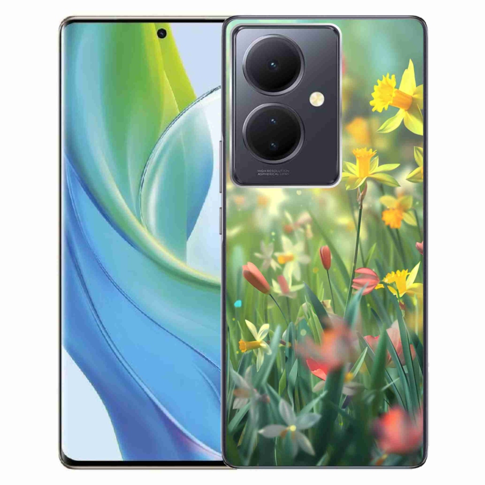 Gelový kryt mmCase na Vivo V29 Lite 5G - jarní květy
