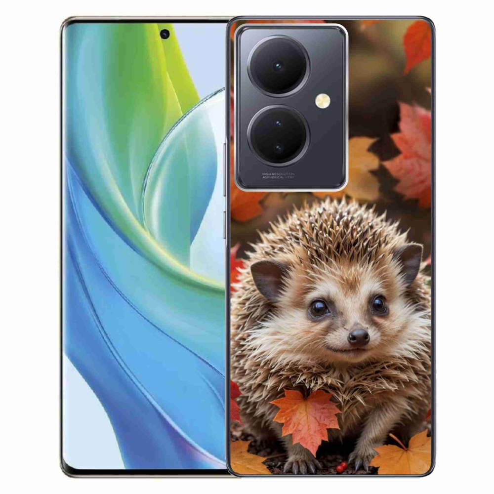Gelový kryt mmCase na Vivo V29 Lite 5G - ježek v listí