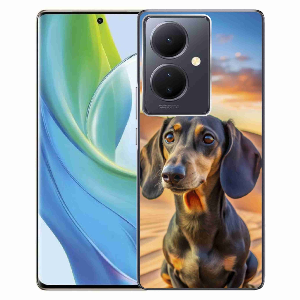 Gelový kryt mmCase na Vivo V29 Lite 5G - jezevčík 3 