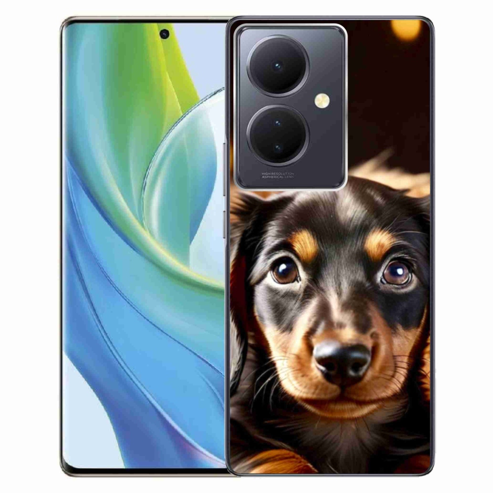 Gelový kryt mmCase na Vivo V29 Lite 5G - jezevčík