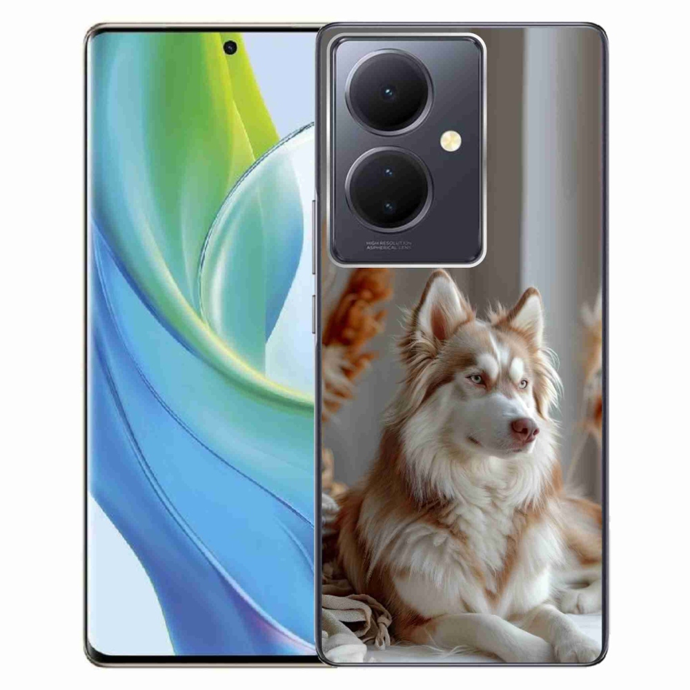 Gelový kryt mmCase na Vivo V29 Lite 5G - klidný sibiřský husky